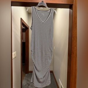 a new day Black and White Striped Maxi Dress